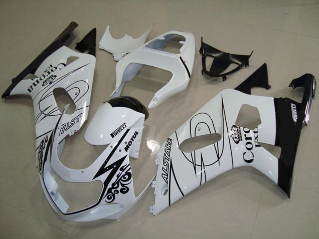 Blanco Corona 01-03 GSXR 600-750 Carenado Moto Blanco Corona 01-03 GSXR 600-750 Carenado Moto