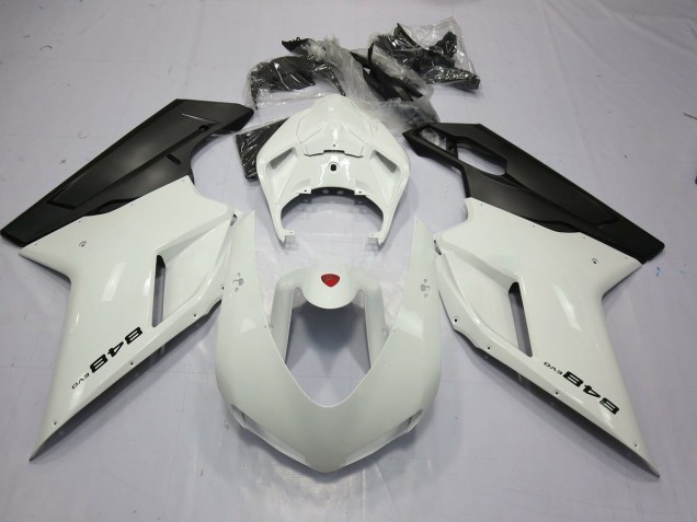 Blanco & Negro 848 07-14 Ducati 848 1098 1198 Carenado Moto Blanco & Negro 848 07-14 Ducati 848 1098 1198 Carenado Moto