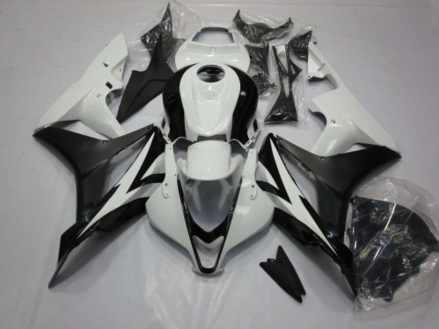 Blanco & Negro Limpio 07-08 CBR600RR Carenado Moto Blanco & Negro Limpio 07-08 CBR600RR Carenado Moto