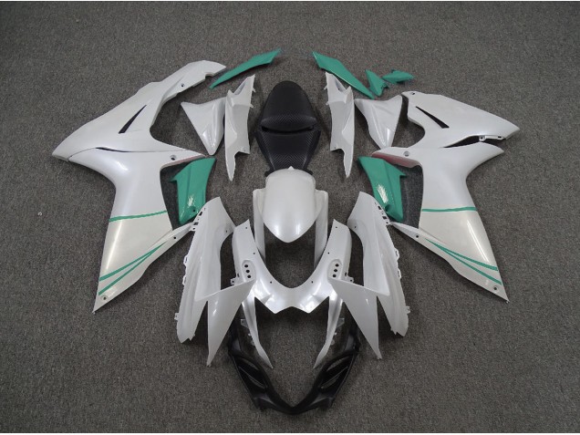 Blanco Perla & Azul T 11-24 GSXR 600-750 Carenado Moto Blanco Perla & Azul T 11-24 GSXR 600-750 Carenado Moto