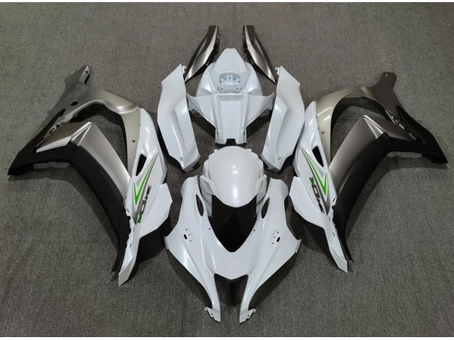 Blanco Perla & Plata 16-19 ZX10R Carenado Moto Blanco Perla & Plata 16-19 ZX10R Carenado Moto