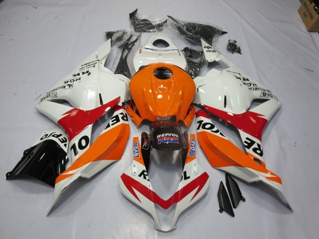 Blanco Repsol 09-12 CBR600RR Carenado Moto Blanco Repsol 09-12 CBR600RR Carenado Moto