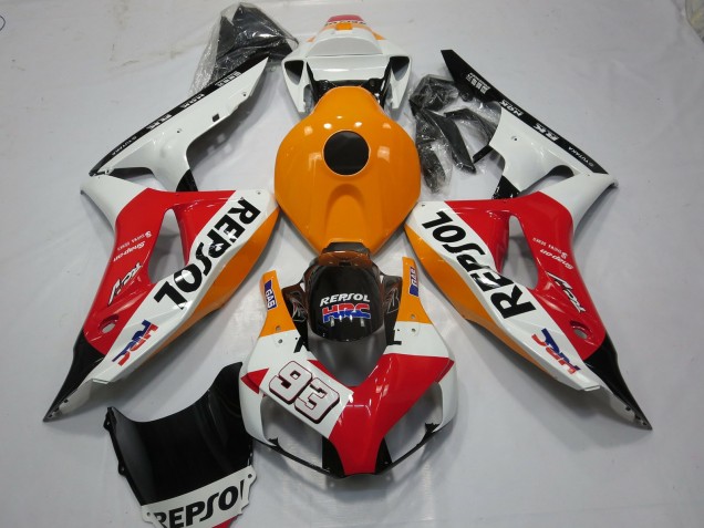 Blanco Repsol 93 06-07 CBR1000RR Carenado Moto Blanco Repsol 93 06-07 CBR1000RR Carenado Moto
