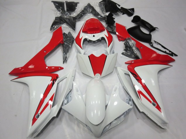 Blanco Rojo Personalizado 07-08 R1 Carenado Moto Blanco Rojo Personalizado 07-08 R1 Carenado Moto