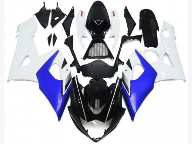 Brillo Azul & Blanco Brillo 05-06 GSXR 1000 Carenado Moto
