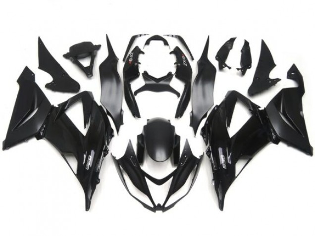 Calcomanías Lisas Lisas En Negro Brillante/Mate 13-18 ZX6R Carenado Moto Calcomanías Lisas Lisas En Negro Brillante/Mate 13-18 ZX6R Carenado Moto