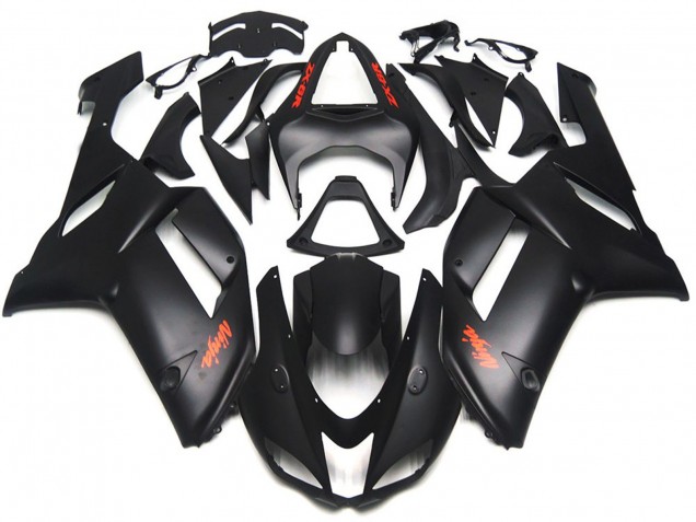 Calcomanías Rojas Negras Mate 07-08 ZX6R Carenado Moto Calcomanías Rojas Negras Mate 07-08 ZX6R Carenado Moto