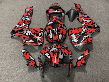 Camuflaje & Rojo 05-06 CBR600RR Carenado Moto
