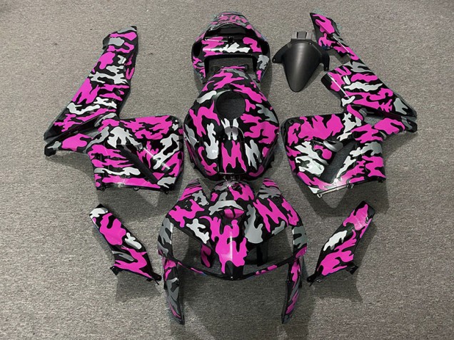 Camuflaje & Rosa Fuerte 05-06 CBR600RR Carenado Moto Camuflaje & Rosa Fuerte 05-06 CBR600RR Carenado Moto