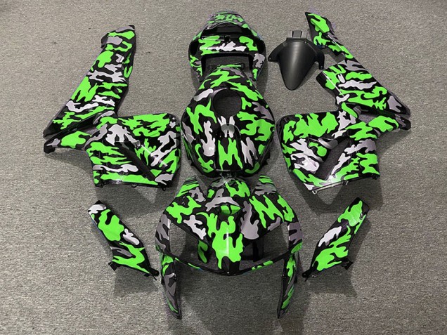 Camuflaje & Verde 05-06 CBR600RR Carenado Moto Camuflaje & Verde 05-06 CBR600RR Carenado Moto