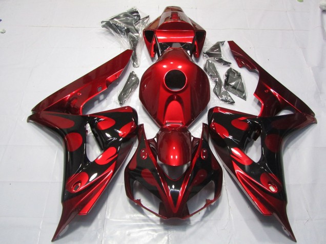 Caramelo Rojo & Negro 06-07 CBR1000RR Carenado Moto Caramelo Rojo & Negro 06-07 CBR1000RR Carenado Moto