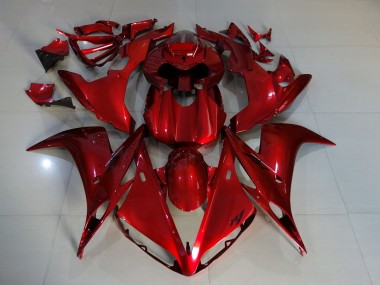 Color Rojo Oscuro 04-06 R1 Carenado Moto