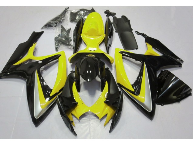 Decolorado Amarillo Brillante 06-07 GSXR 600-750 Carenado Moto Decolorado Amarillo Brillante 06-07 GSXR 600-750 Carenado Moto