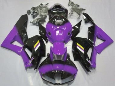 Desvanecimiento Morado Brillante & Negro 13-23 CBR600RR Carenado Moto