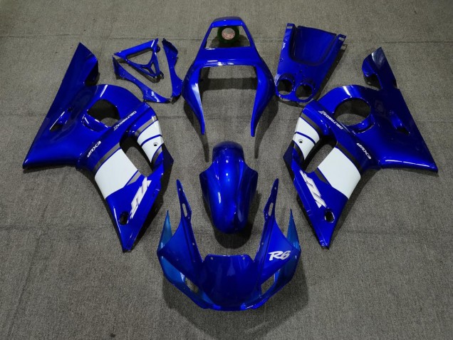 Diseño Azul Blanco 98-02 R6 Carenado Moto Diseño Azul Blanco 98-02 R6 Carenado Moto