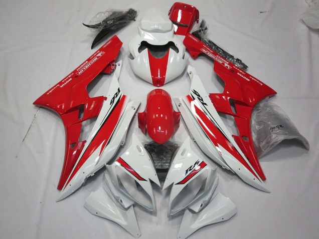 Diseño De Estilo Rojo Blanco 06-07 R6 Carenado Moto Diseño De Estilo Rojo Blanco 06-07 R6 Carenado Moto
