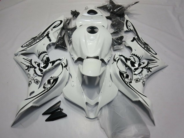 Diseño Especial Blanco Brillante 07-08 CBR600RR Carenado Moto Diseño Especial Blanco Brillante 07-08 CBR600RR Carenado Moto
