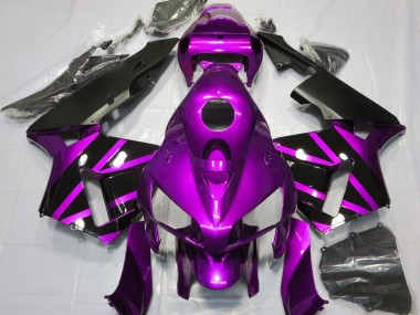 Diseño Morado & Negro Brillante 05-06 CBR600RR Carenado Moto