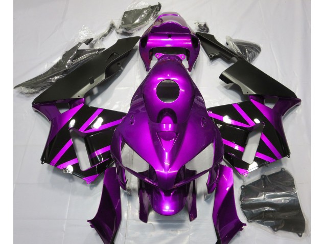Diseño Morado & Negro Brillante 05-06 CBR600RR Carenado Moto Diseño Morado & Negro Brillante 05-06 CBR600RR Carenado Moto