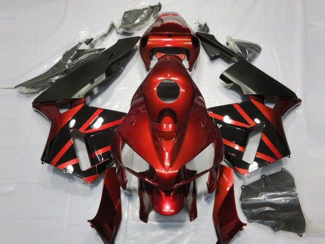 Diseño Rojo & Negro Brillante 05-06 CBR600RR Carenado Moto Diseño Rojo & Negro Brillante 05-06 CBR600RR Carenado Moto