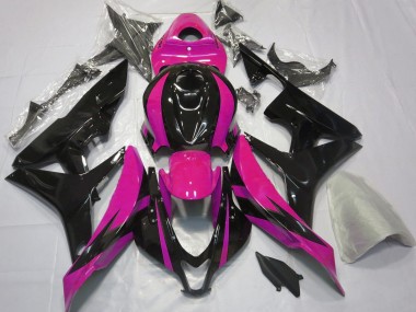 Diseño Rosa & Negro OEM 07-08 CBR600RR Carenado Moto