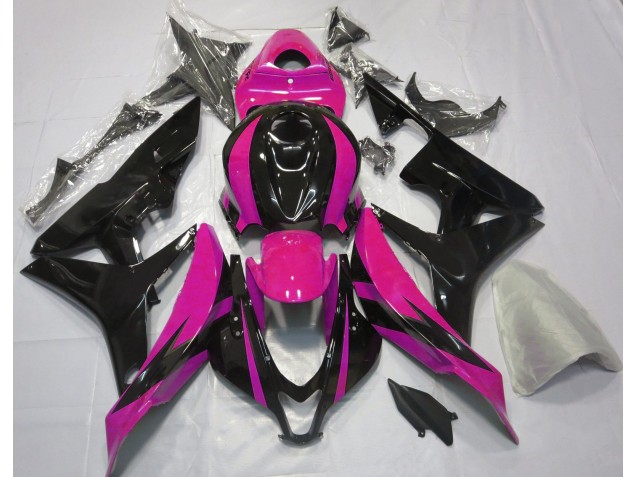 Diseño Rosa & Negro OEM 07-08 CBR600RR Carenado Moto