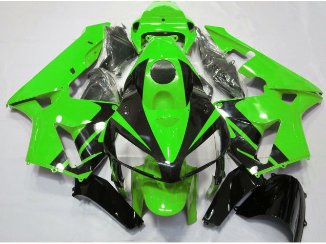 Diseño Verde & Negro Brillante 05-06 CBR600RR Carenado Moto Diseño Verde & Negro Brillante 05-06 CBR600RR Carenado Moto