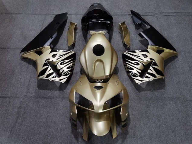 Dorado Negro 05-06 CBR600RR Carenado Moto Dorado Negro 05-06 CBR600RR Carenado Moto