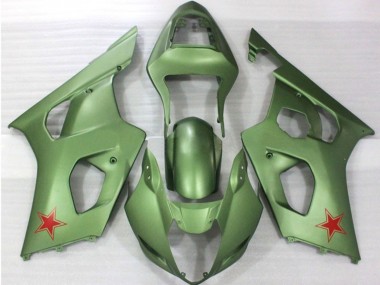 Ejercito Verde 03-04 GSXR 1000 Carenado Moto