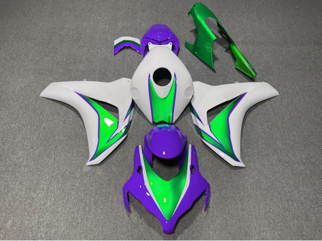 El Joker Brillo Verde & Morado 08-11 CBR1000RR Carenado Moto El Joker Brillo Verde & Morado 08-11 CBR1000RR Carenado Moto