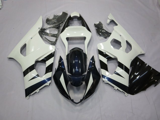 En Blanco & Negro 03-04 GSXR 1000 Carenado Moto En Blanco & Negro 03-04 GSXR 1000 Carenado Moto