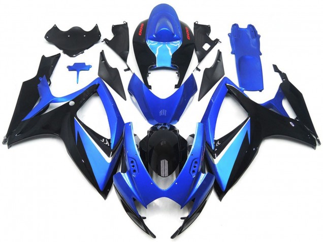 Especial Azul & Negro 06-07 GSXR 600-750 Carenado Moto Especial Azul & Negro 06-07 GSXR 600-750 Carenado Moto