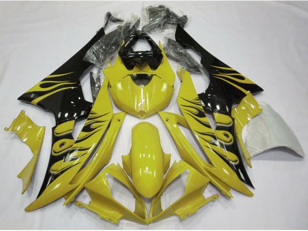 Estilo Amarillo Llama 08-16 R6 Carenado Moto Estilo Amarillo Llama 08-16 R6 Carenado Moto