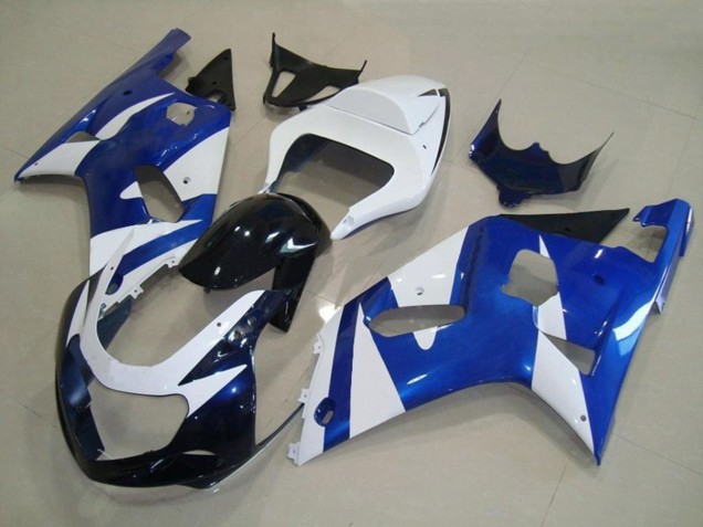 Estilo Azul & Blanco OEM 01-03 GSXR 600-750 Carenado Moto Estilo Azul & Blanco OEM 01-03 GSXR 600-750 Carenado Moto