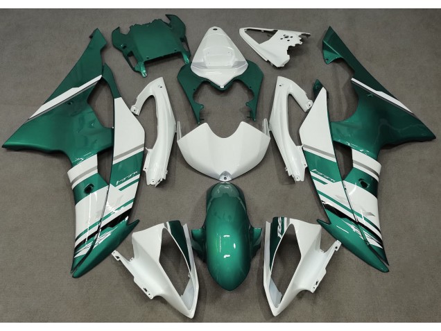 Estilo Blanco Brillante & Verde Espuma De Mar OEM 08-16 R6 Carenado Moto Estilo Blanco Brillante & Verde Espuma De Mar OEM 08-16 R6 Carenado Moto