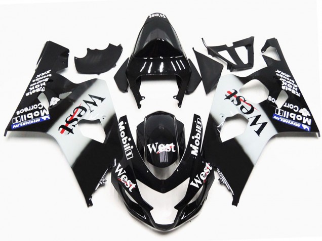 Estilo Brillante West OEM 04-05 GSXR 600-750 Carenado Moto