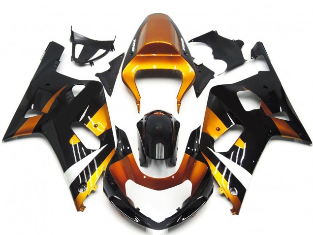 Estilo Bronce & Negro OEM 01-03 GSXR 600-750 Carenado Moto Estilo Bronce & Negro OEM 01-03 GSXR 600-750 Carenado Moto