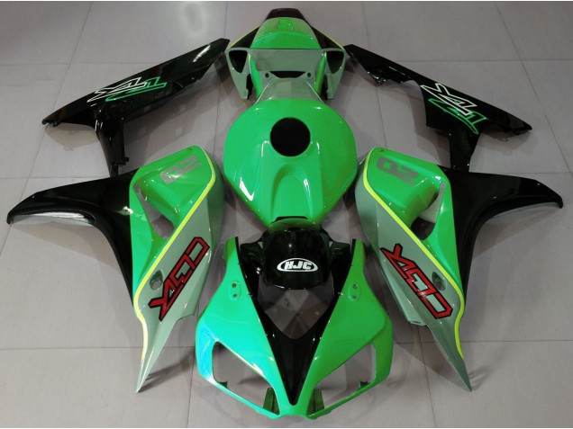 Estilo Cbr Verde Brillante & Negro 06-07 CBR1000RR Carenado Moto Estilo Cbr Verde Brillante & Negro 06-07 CBR1000RR Carenado Moto