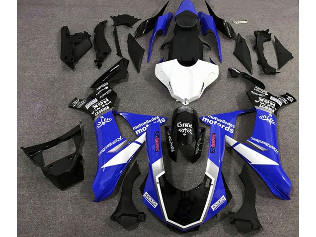 Estilo De Logotipo Azul Brillante 15-19 R1 Carenado Moto Estilo De Logotipo Azul Brillante 15-19 R1 Carenado Moto