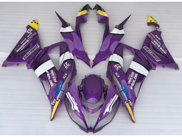 Estilo De Logotipo Morado 13-18 ZX6R Carenado Moto Estilo De Logotipo Morado 13-18 ZX6R Carenado Moto