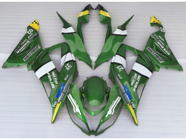 Estilo De Logotipo Verde 13-18 ZX6R Carenado Moto Estilo De Logotipo Verde 13-18 ZX6R Carenado Moto
