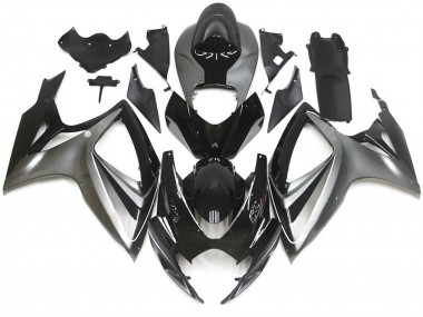 Estilo Especial OEM Plateado & Negro 06-07 GSXR 600-750 Carenado Moto