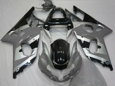 Estilo Gris Plateado OEM 00-02 GSXR 1000 Carenado Moto