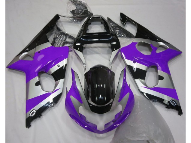 Estilo Morado Plateado OEM 00-02 GSXR 1000 Carenado Moto Estilo Morado Plateado OEM 00-02 GSXR 1000 Carenado Moto