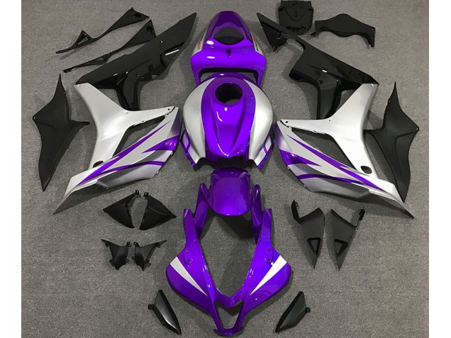Estilo Morado & Plateado OEM 07-08 CBR600RR Carenado Moto