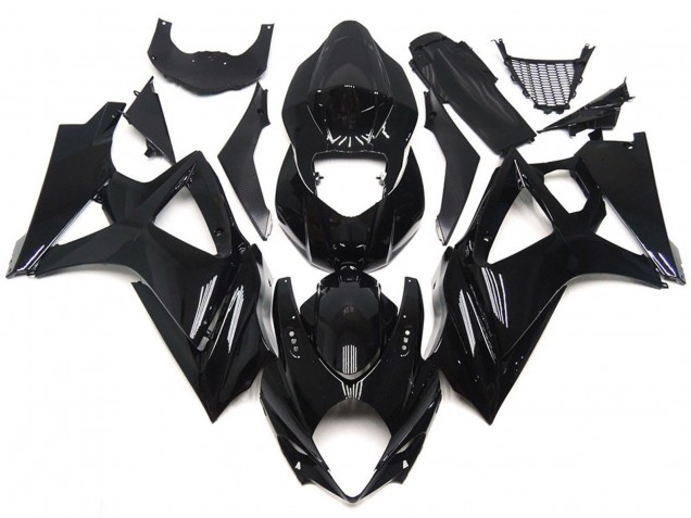 Estilo Negro Brillante & Elegante 07-08 GSXR 1000 Carenado Moto Estilo Negro Brillante & Elegante 07-08 GSXR 1000 Carenado Moto