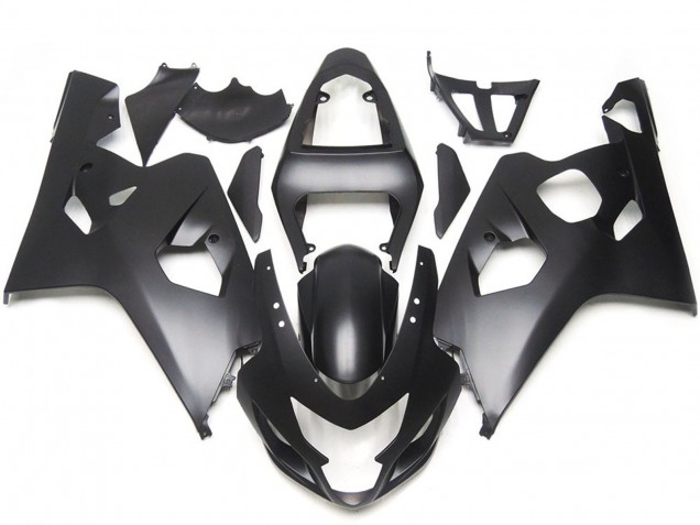 Estilo Negro Mate 04-05 GSXR 600-750 Carenado Moto Estilo Negro Mate 04-05 GSXR 600-750 Carenado Moto