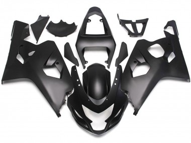 Estilo Negro Mate Con Calcomanías Rojas 04-05 GSXR 600-750 Carenado Moto