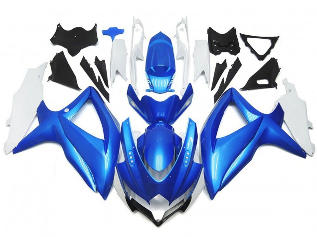 Estilo Personalizado Azul Claro & Blanco 08-10 GSXR 600-750 Carenado Moto Estilo Personalizado Azul Claro & Blanco 08-10 GSXR 600-750 Carenado Moto