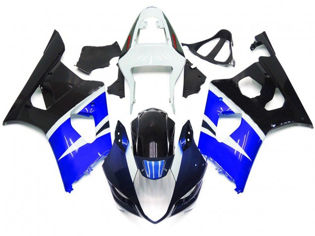 Estilo Personalizado Azul & Negro Brillante 03-04 GSXR 1000 Carenado Moto Estilo Personalizado Azul & Negro Brillante 03-04 GSXR 1000 Carenado Moto